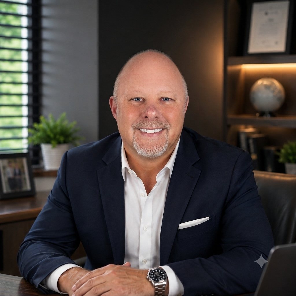 James Kaufer, independent Medicare and life insurance agent at Millennial Life Group, in his office